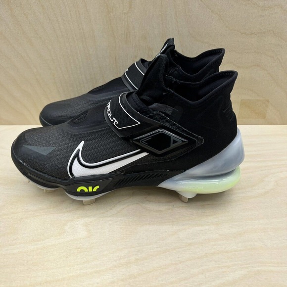 Nike Force Air Zoom Elite Trout 8 Metal Baseball Cleats Black CZ5913-010 Size 9 - Picture 3 of 8